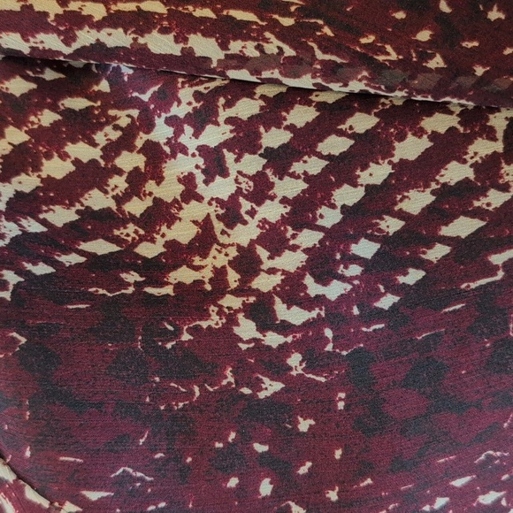 Chiffon Dress - Burgundy - Picture 3 of 4